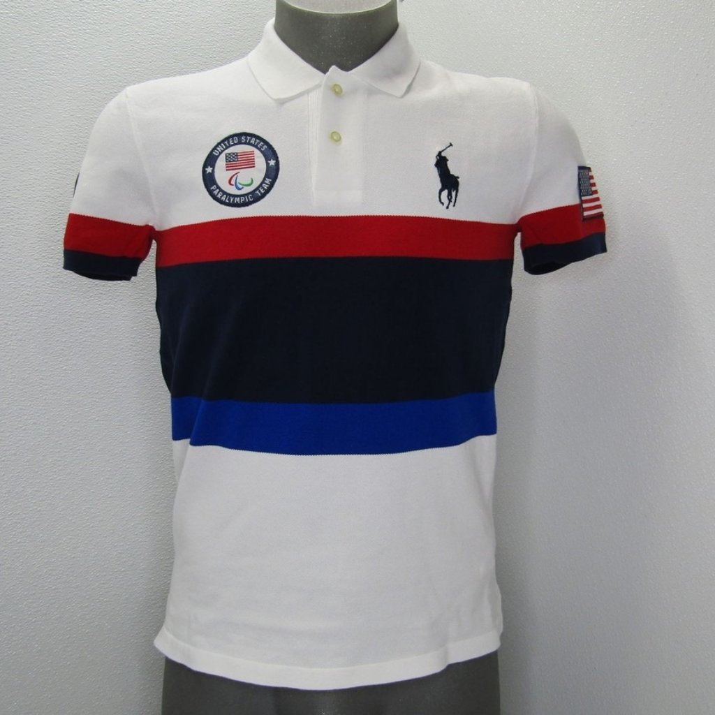 Polo Ralph Lauren Men’s Team Usa Closing Ceremony Polo Shirt White/Multi Size S